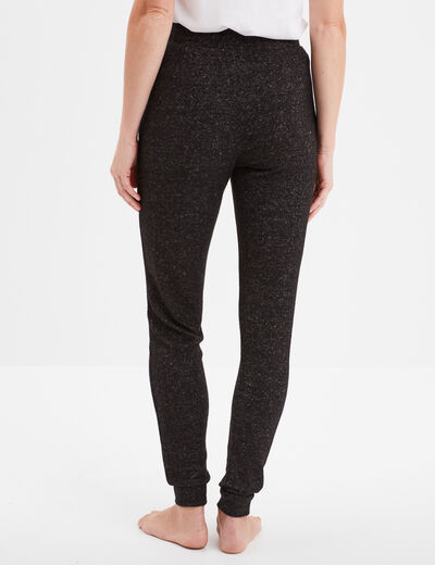 Bas de pyjama noir femme