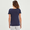 T-shirt de pyjama bleu marine femme