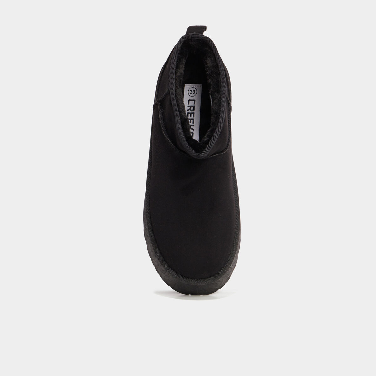 Bottines compens&eacute;es fourr&eacute;es Creeks noir femme