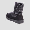 Bottines matelassées doublées noir femme