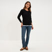 Jeans slim taille haute denim dirty femme