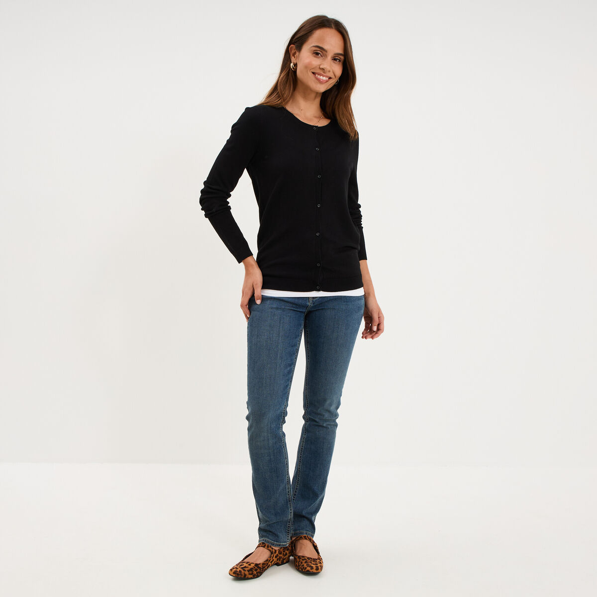 Jeans slim taille haute denim dirty femme