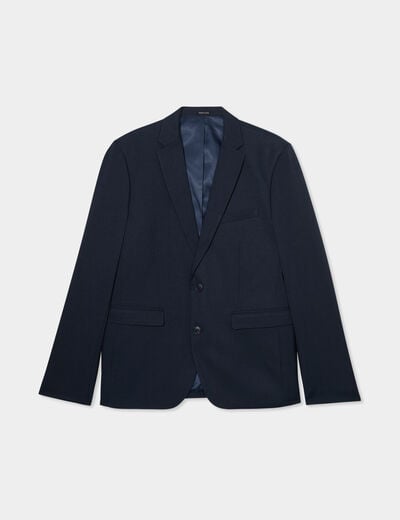Veste de costume droite bleu marine homme