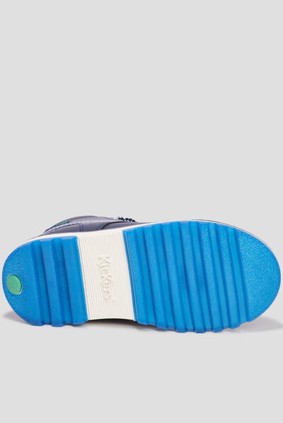 Bottines Kickers Krally bleu marine garçon