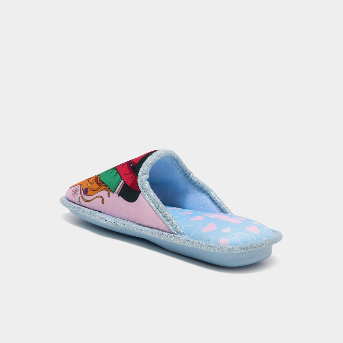Chaussons mules Les Sisters bleu fille