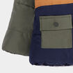 Doudoune à capuche doublure laine mouton bleu marine bébé garçon