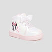 Baskets montantes zippées Minnie rose bébé fille