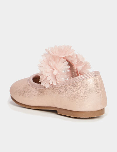 Ballerines à froufrous rose bébé fille