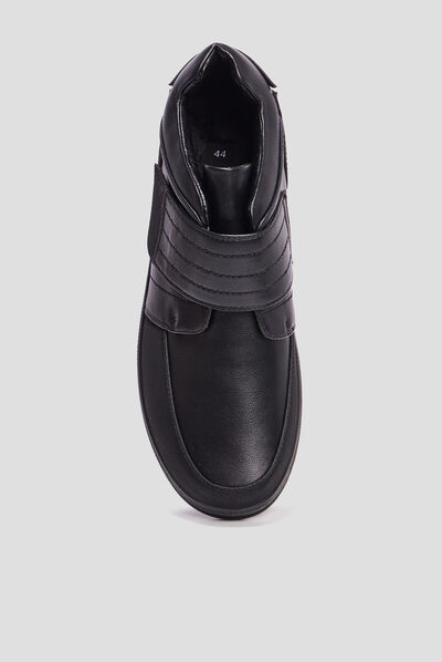 Chaussures montantes à scratchs Boudio noir homme