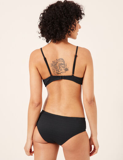 Haut de maillot de bain forme push up noir femme