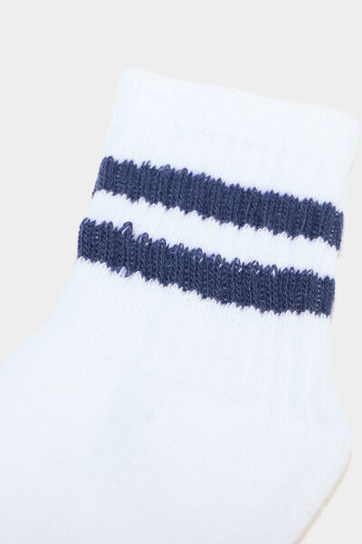 Lot 10 paires chaussettes de sport blanc gar&ccedil;on