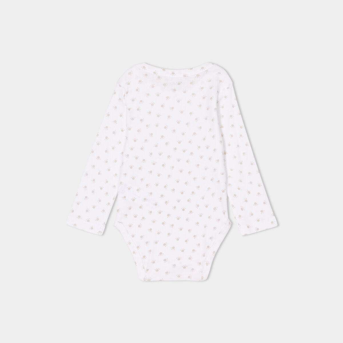 Lot 3 bodies US manches longues coton blanc b&eacute;b&eacute;