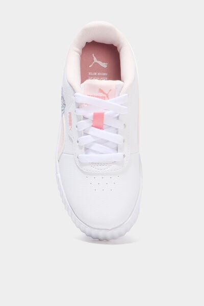 Baskets Puma Carina 3.0 Floral rose clair fille