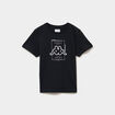 T-shirt manches courtes coton Kappa noir gar&ccedil;on