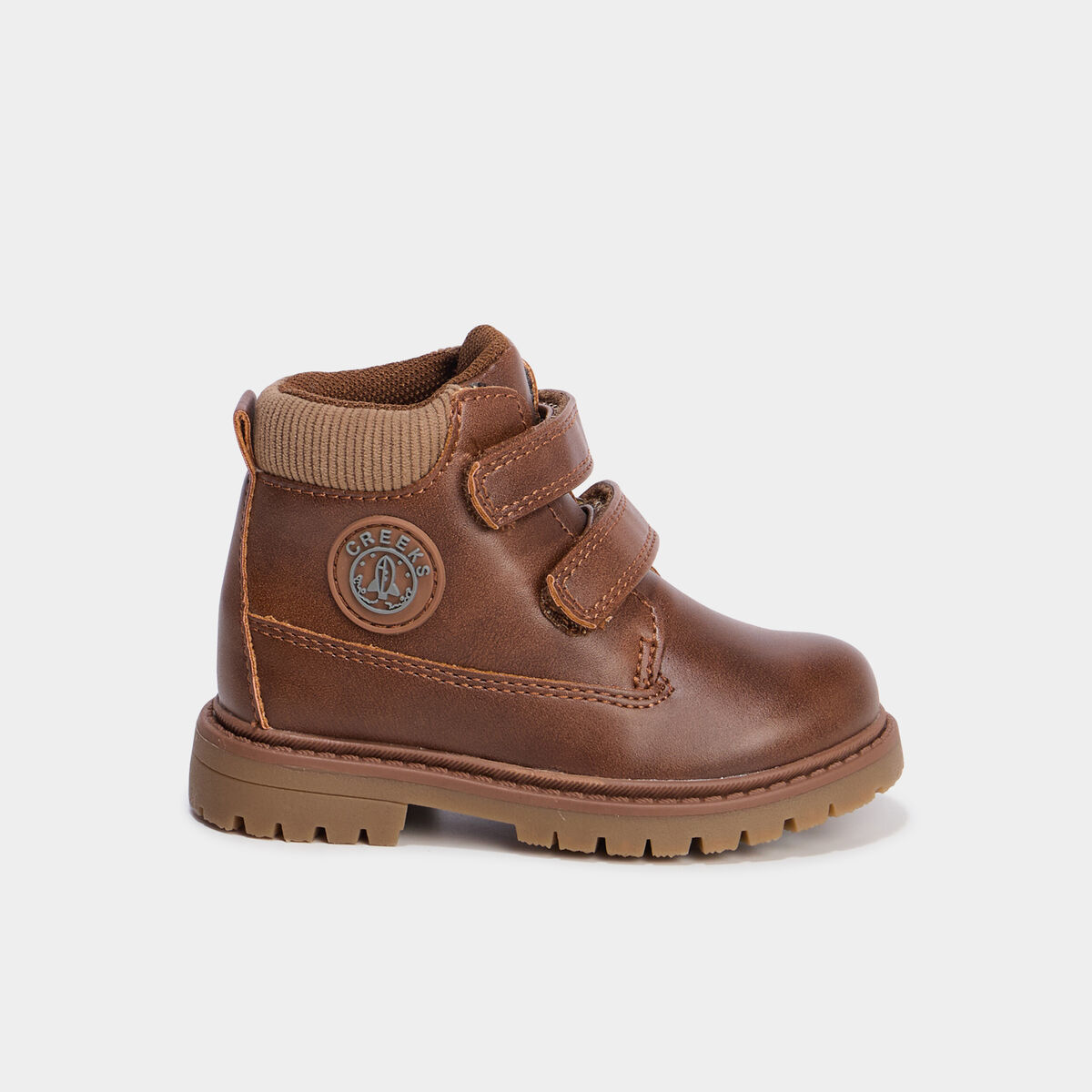 Boots &agrave; scratchs marron b&eacute;b&eacute; gar&ccedil;on