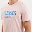 T-shirt manches courtes coton rose pastel homme
