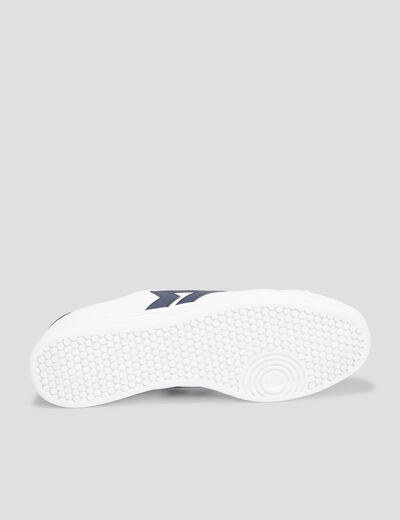 Tennis basses à lacets blanc homme