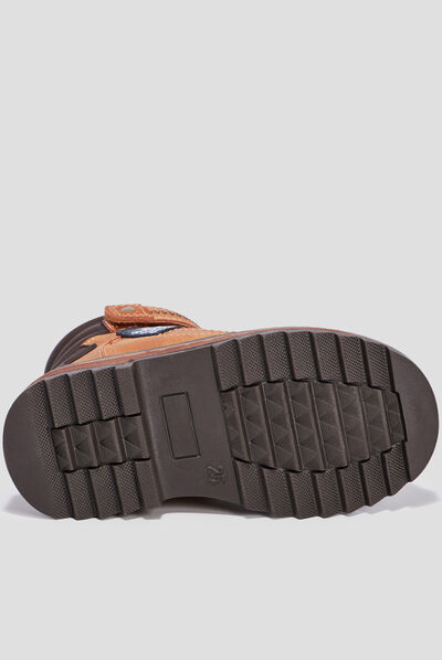 Bottines à lacets Trappeur marron cognac garçon