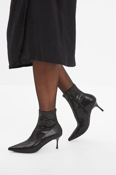 Bottines talons aiguilles Mosquitos noir femme