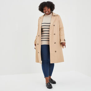 Jegging taille haute matière recyclée bleu femme grande taille