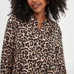 Chemise manches longues beige femme