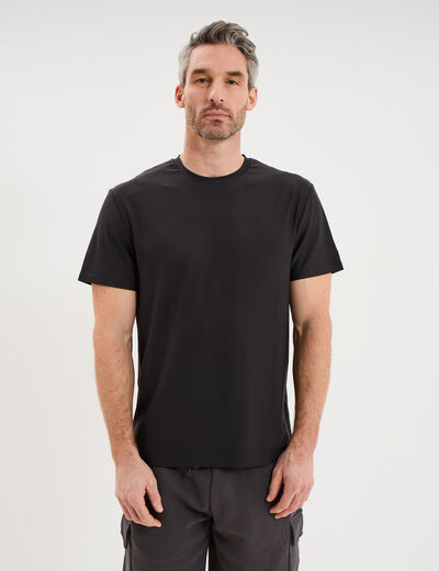 T-shirt confort respirant gris fonc&eacute; homme