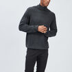 Pull avec col roulé gris foncé homme