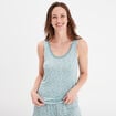 Haut de pyjama débardeur vert femme