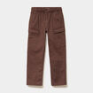 Pantalon cargo regular coton majoritaire marron fonc&eacute; gar&ccedil;on