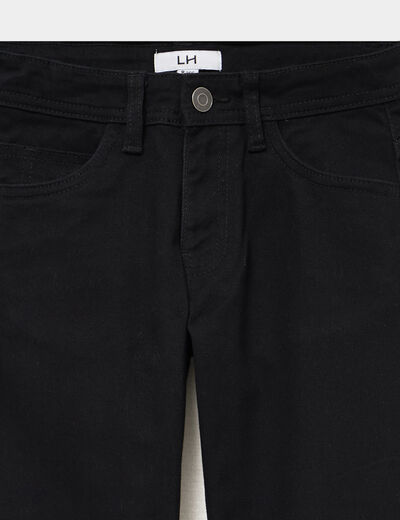 Pantalon regular coton majoritaire noir gar&ccedil;on