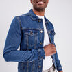 Veste droite boutonnée en jean Creeks denim stone homme