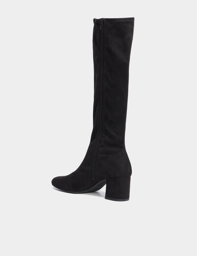 Bottes à talons noir femme