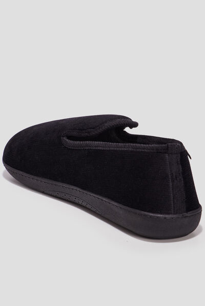 Chaussons charentaises Isotoner noir homme