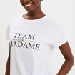 T-shirt EVJF oversize coton blanc femme