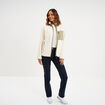 Jeans regular 5 poches coton denim brut femme
