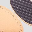 Demi-semelles cuir sur latex Tawata ivoire mixte