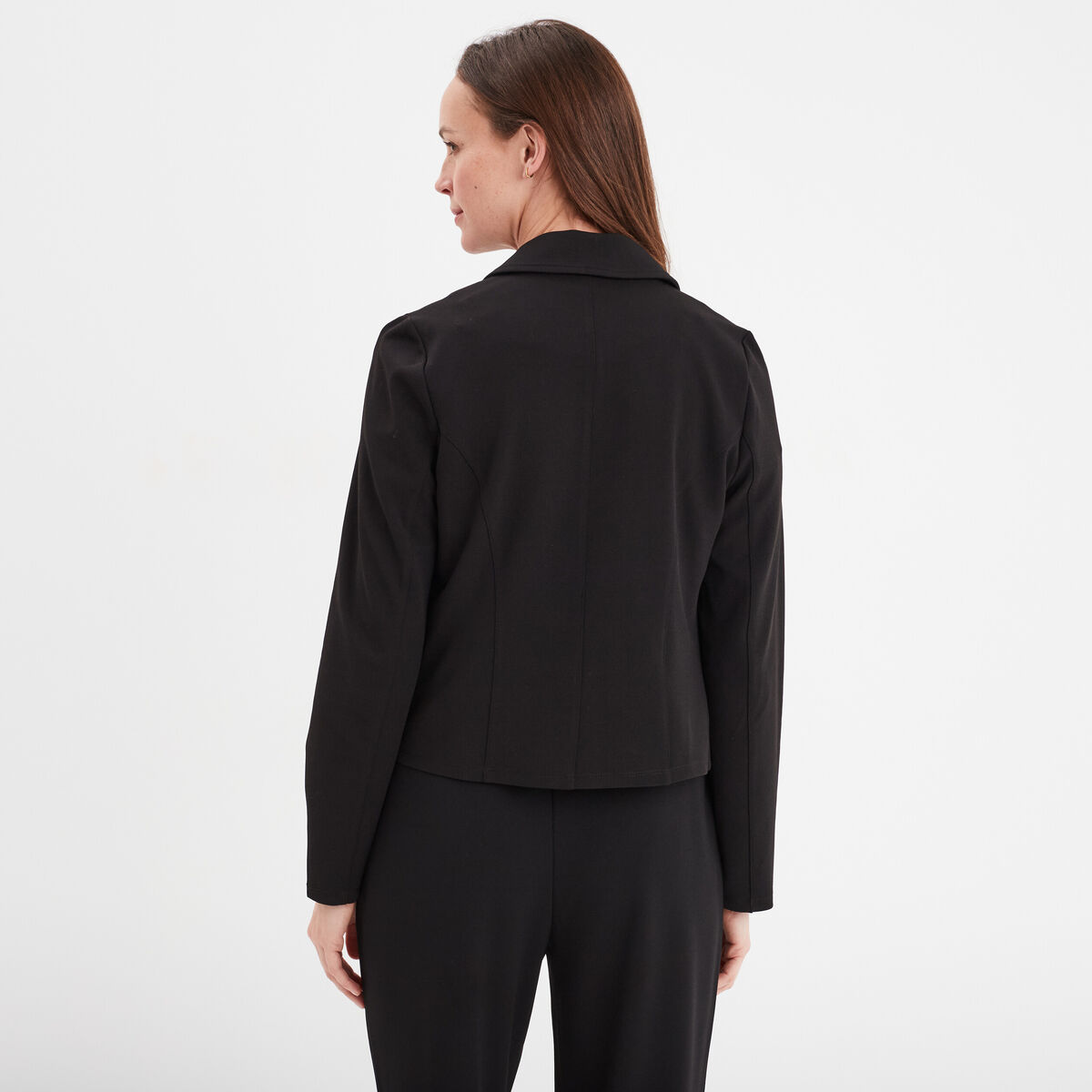 Veste biker zippée Mosquitos noir femme