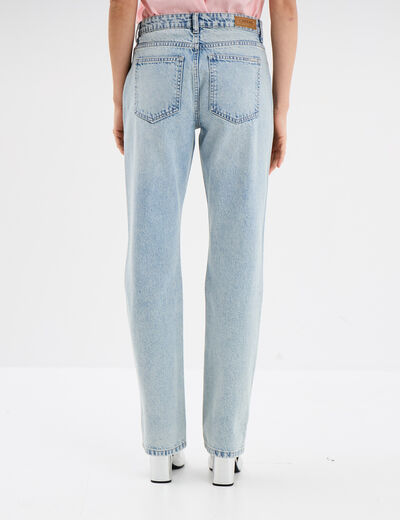 Jeans straight 5 poches coton Creeks denim triple stone femme