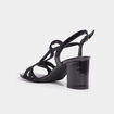 Sandales &agrave; talons Mosquitos noir femme