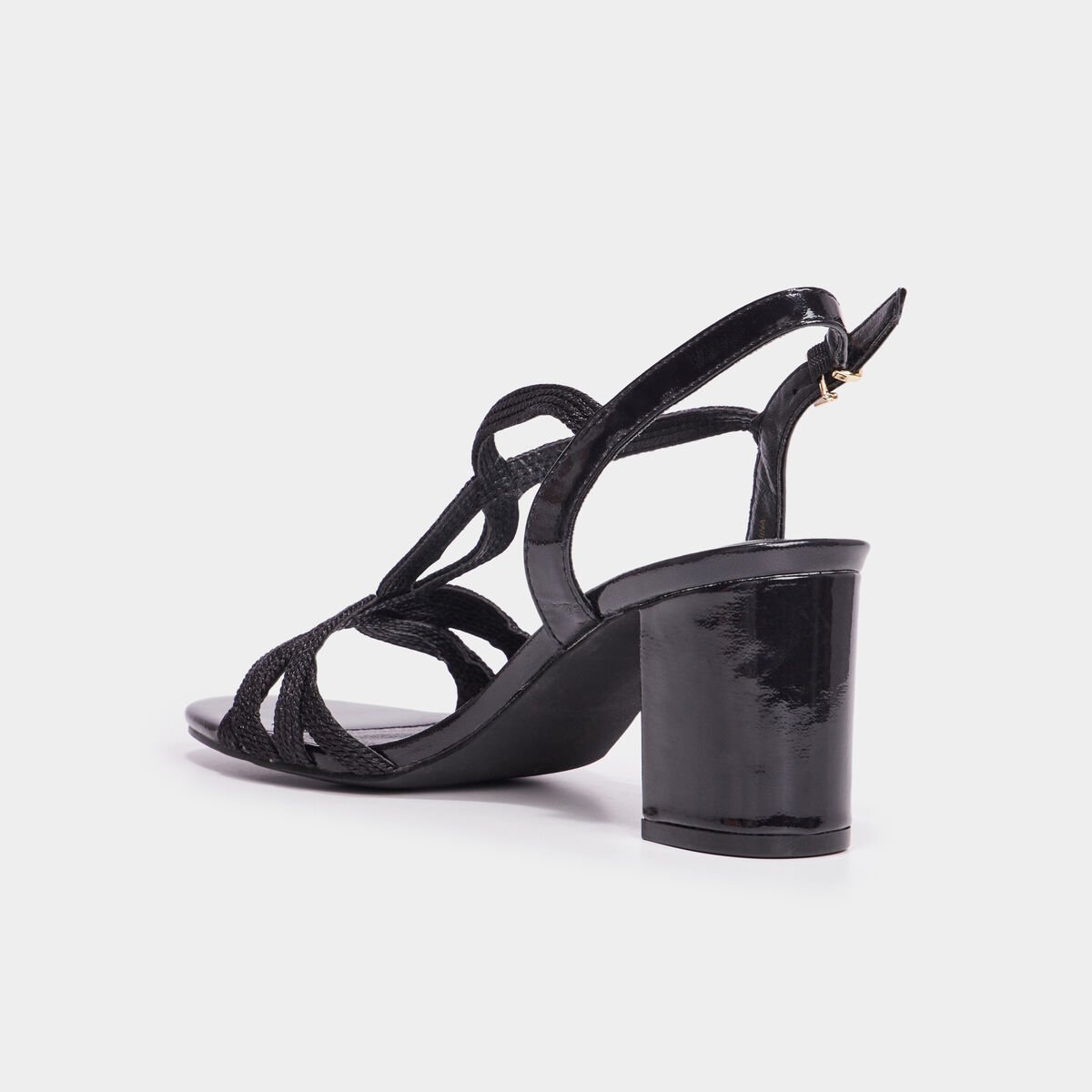 Sandales &agrave; talons Mosquitos noir femme