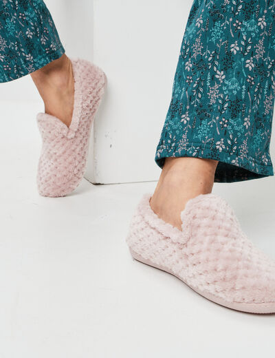 Chaussons Isotoner rose femme