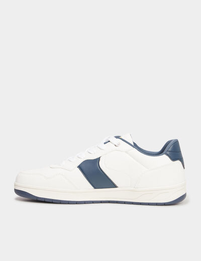 Tennis basses à lacets Creeks blanc homme