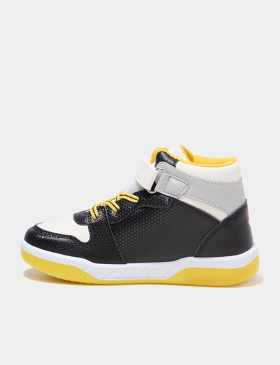 Baskets montantes lumineuses Pikachu noir gar&ccedil;on