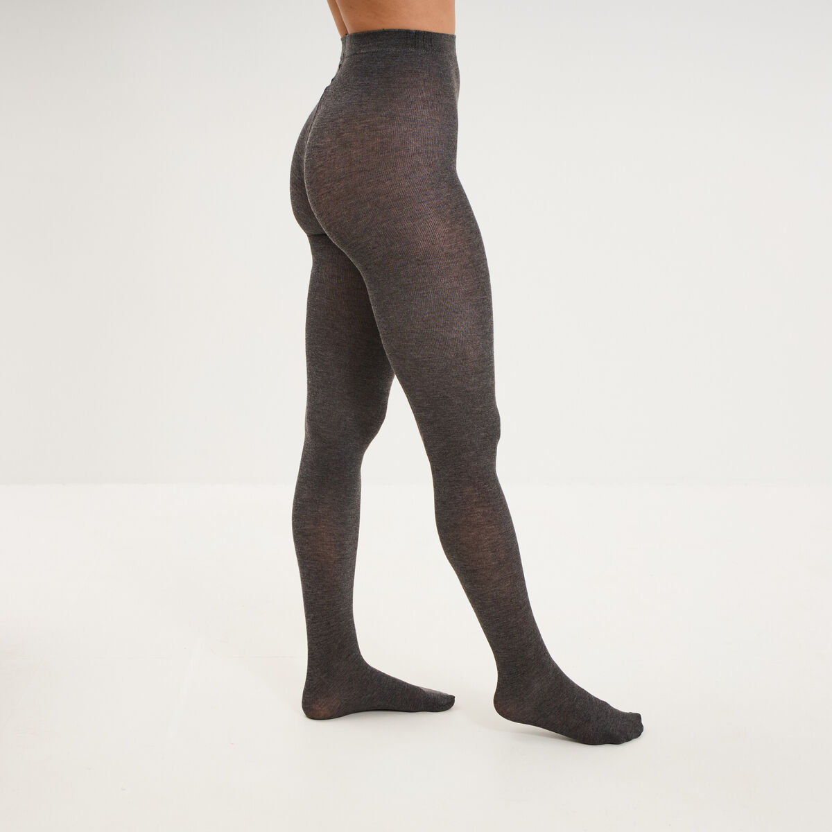 Collants opaques gris femme