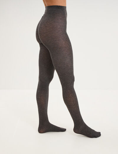 Collants opaques gris femme