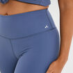 Short cycliste de sport taille haute bleu fonc&eacute; femme