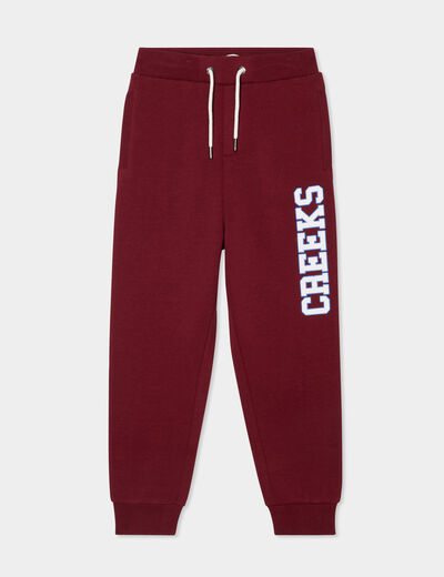 Pantalon de jogging regular bordeaux garçon