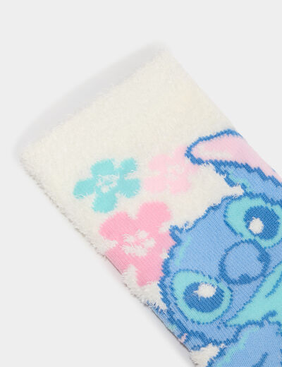 Lot 2 chaussettes d'int&eacute;rieur Stitch multicolore fille