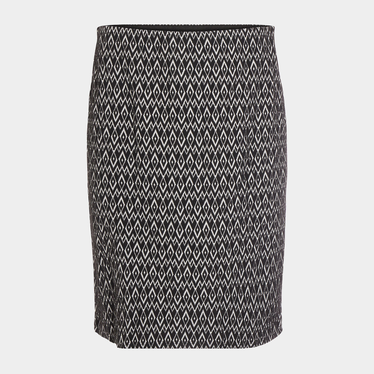 Jupe tube courte taille haute noir femme