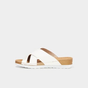 mules a talons compenses confortissimo blanc femme Mules à talons compensés Confortissimo blanc femme